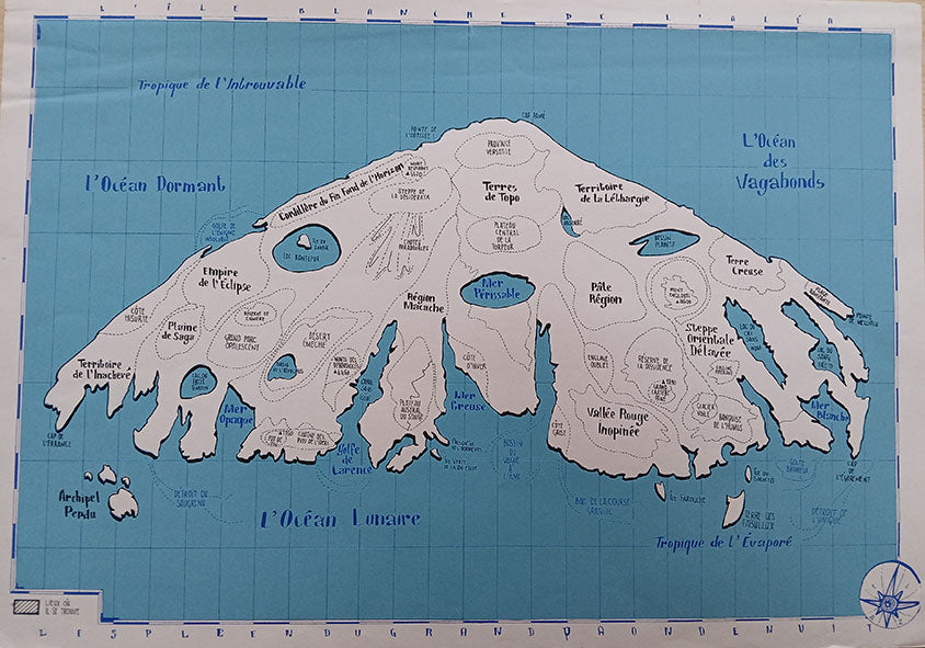 L'ÎLE DE L'ALÉA / grande sérigraphie