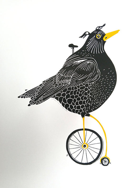 CYCLO-MERLE / GRANDE SÉRIGRAPHIE